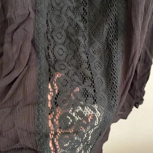 🆕Plus Size Black Lace Cold-Shoulder Tunic 3X🆕 - Picture 8 of 13